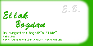 ellak bogdan business card